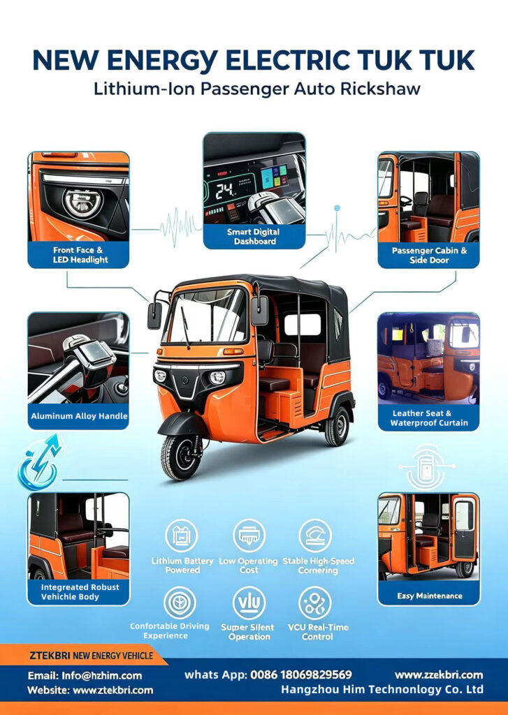 final new energy electric tuktuk
